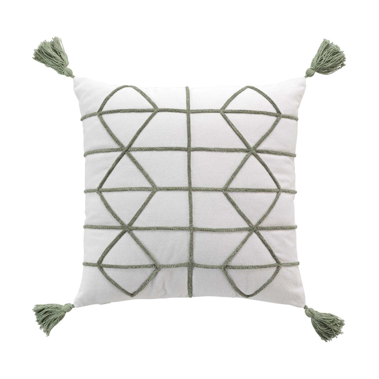 Quadratischer Kopfkissenbezug Baumwolle (40 cm) Soho Grün