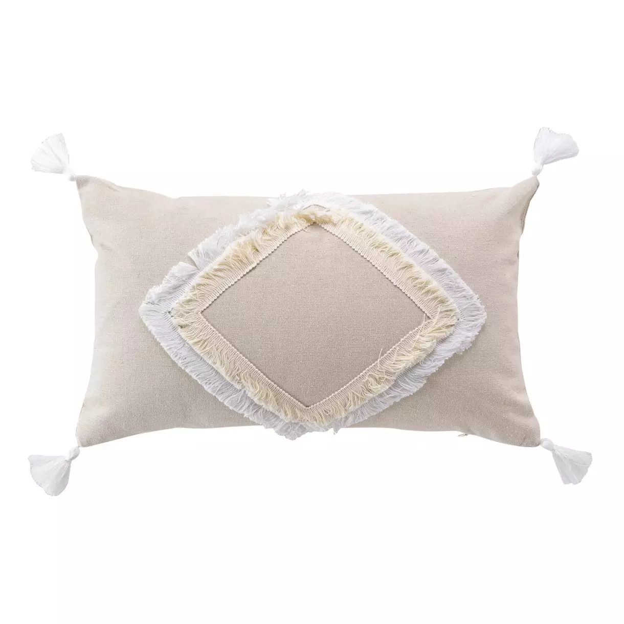 Cojín rectangular (50 cm) Malory Blanco