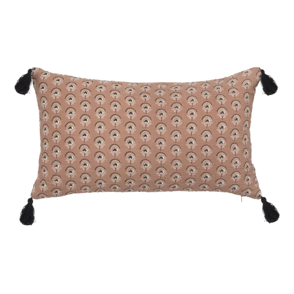 Cuscino rettangolare in garza di cotone (50 cm) Jamana Rosa