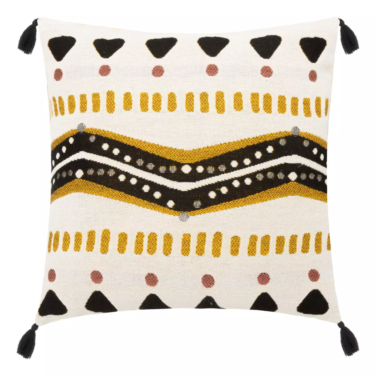 Sierkussen vierkant (58 cm) Tribal Meerkleurig