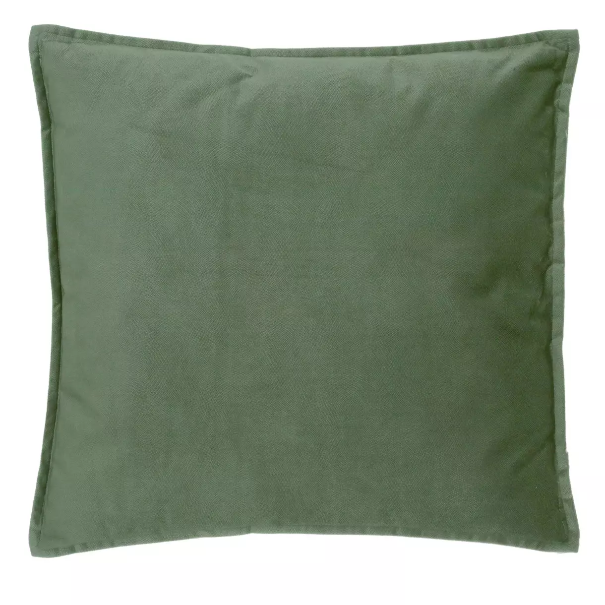 Coussin carré (45 cm) Lilou Vert kaki 1
