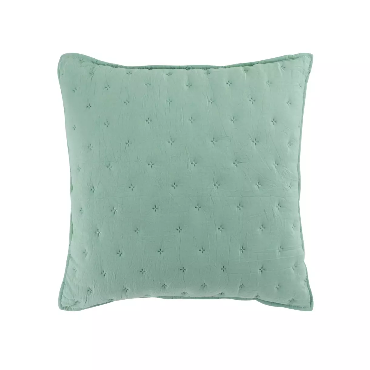 Housse de coussin carrée (40 cm) Mellow Chic Vert menthe 1