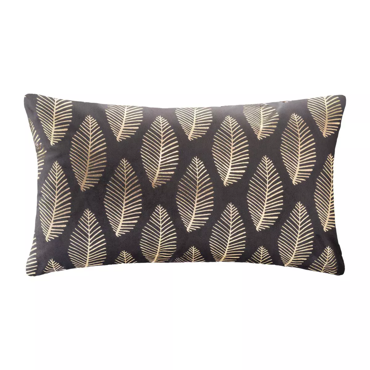 Cojín rectangular terciopelo Oro Tropic  Gris 1