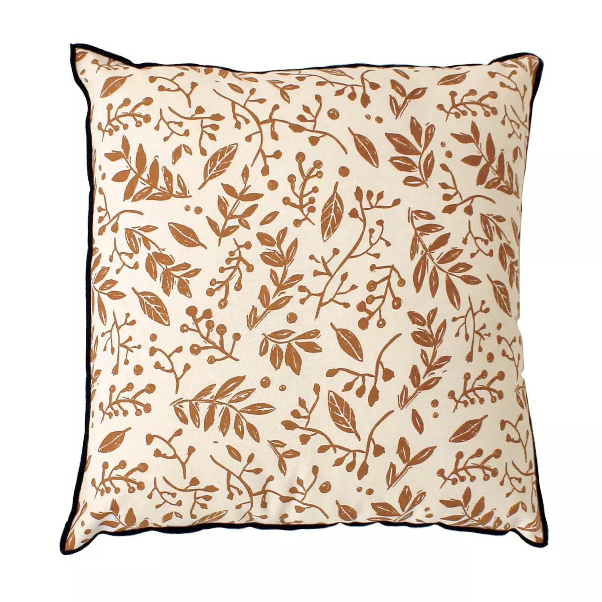 Cojín algodón (40 cm) Lily Marrón camel 1
