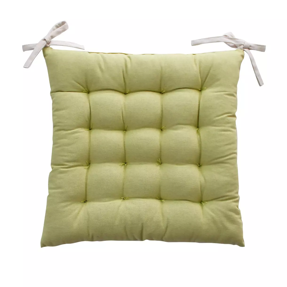 Coussin de chaise carré Herbier Vert tilleul 6