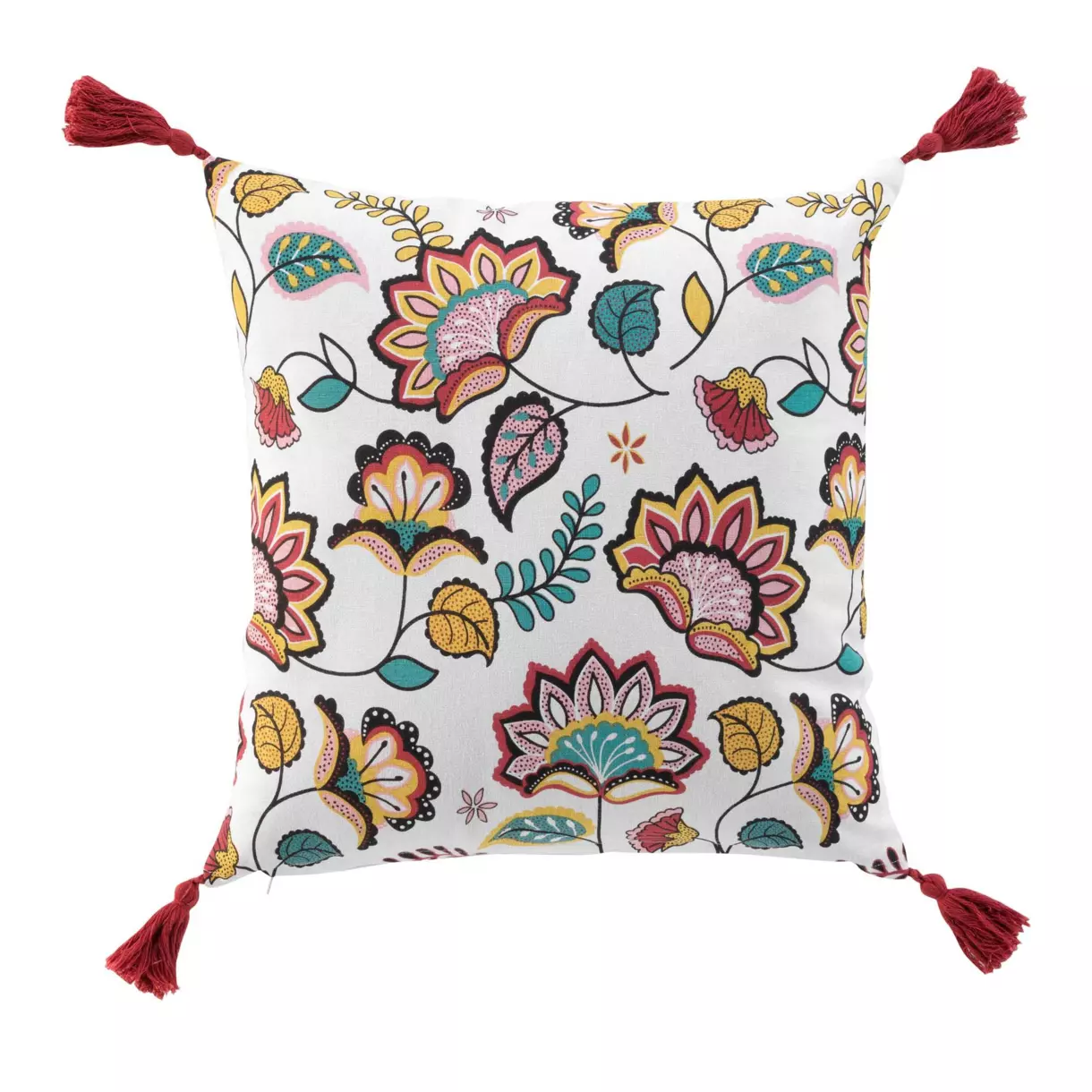 Housse de coussin carrée (40 cm) June Rouge 1