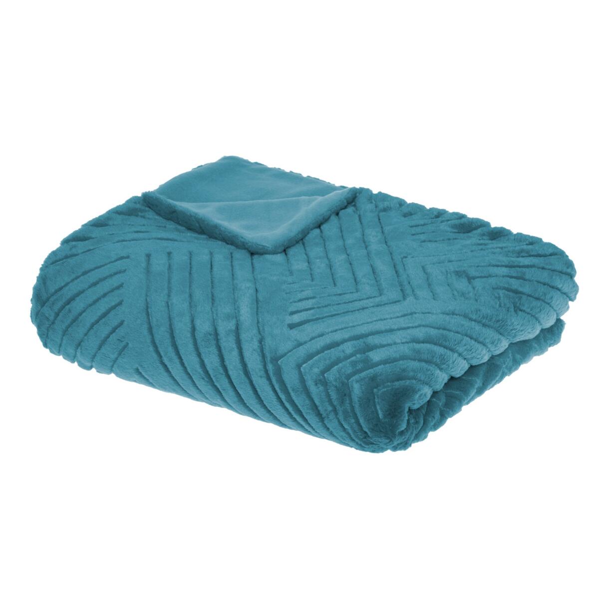 Plaid morbido (230 cm) 3D Géo Blu anatra 1