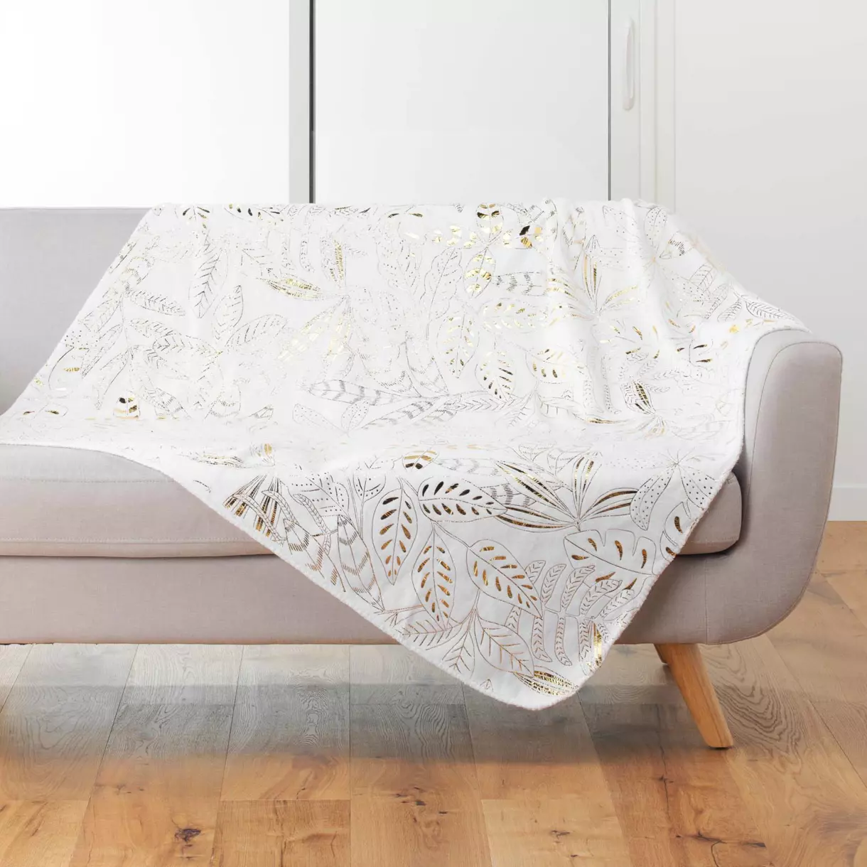 Plaid suave (150 cm) Belflor Blanco 1