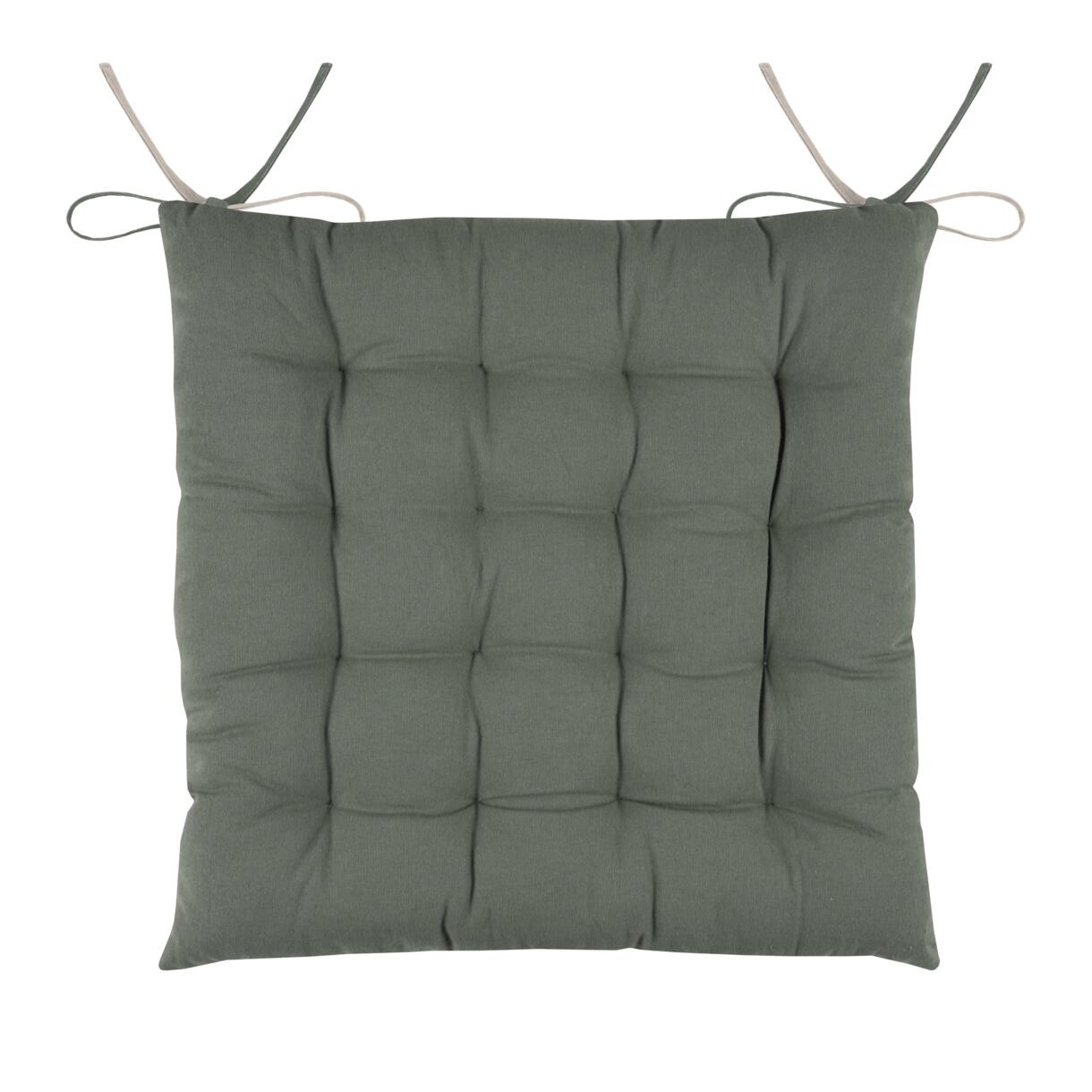 Cuscino per sedia quadrato Duo Verde