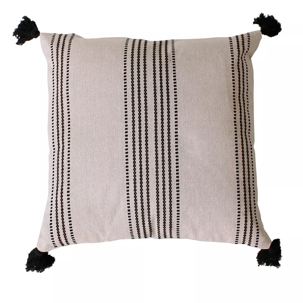 Coussin carré coton recyclé (40 cm) Linea Ecru 1