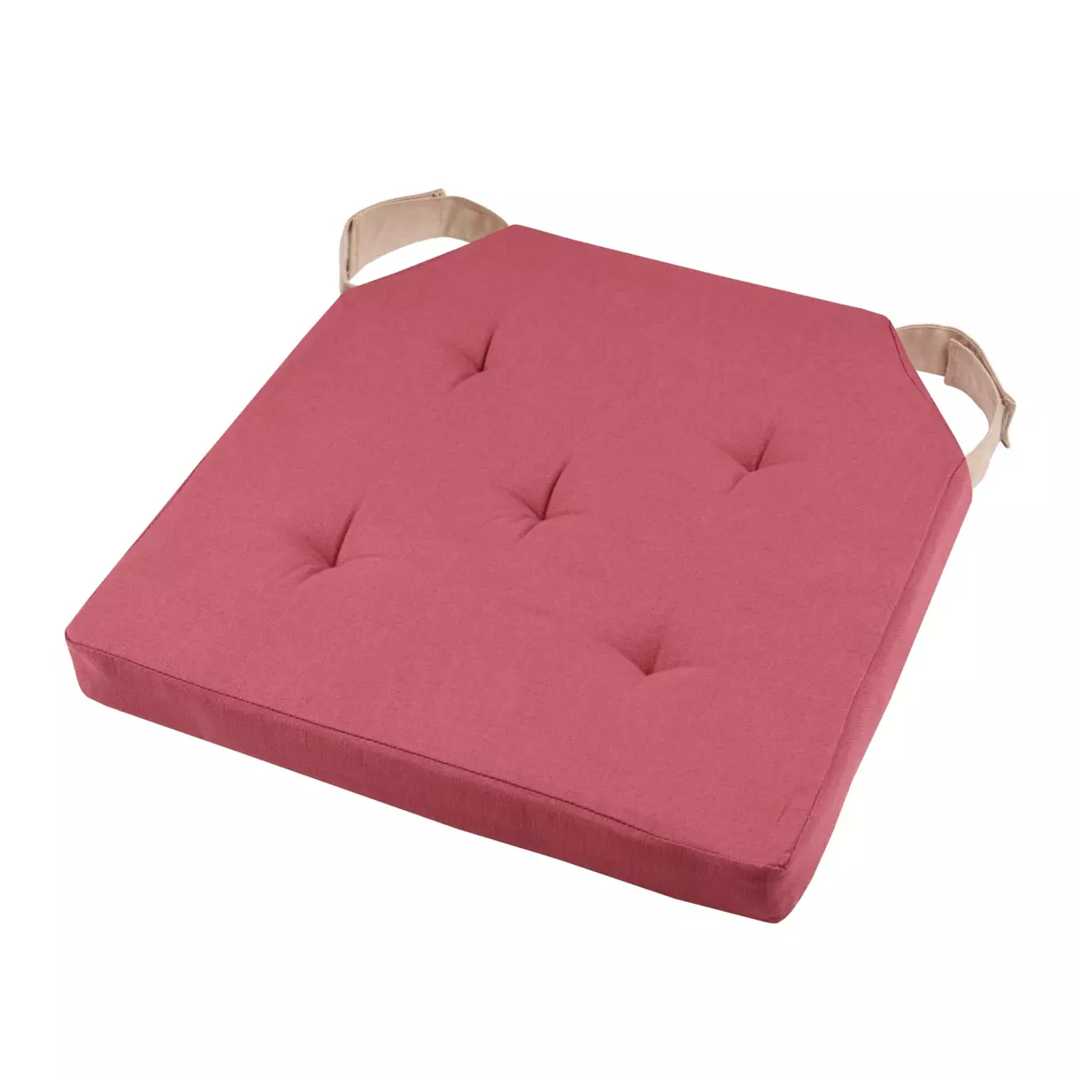Galette de chaise scratch carrée Duo Violet pourpre 1