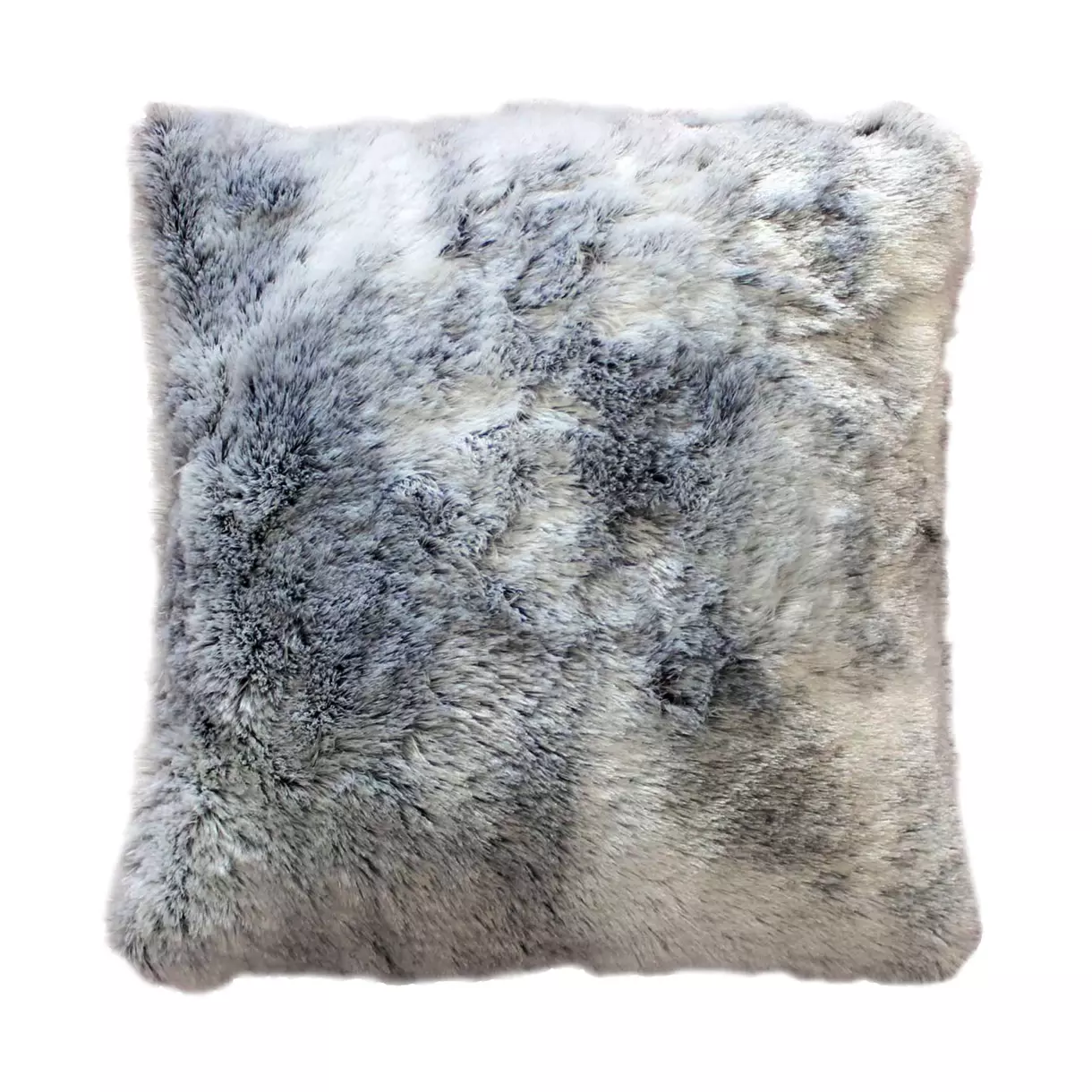 Housse de coussin carrée fausse fourrure (40 cm) Antartic Gris 1