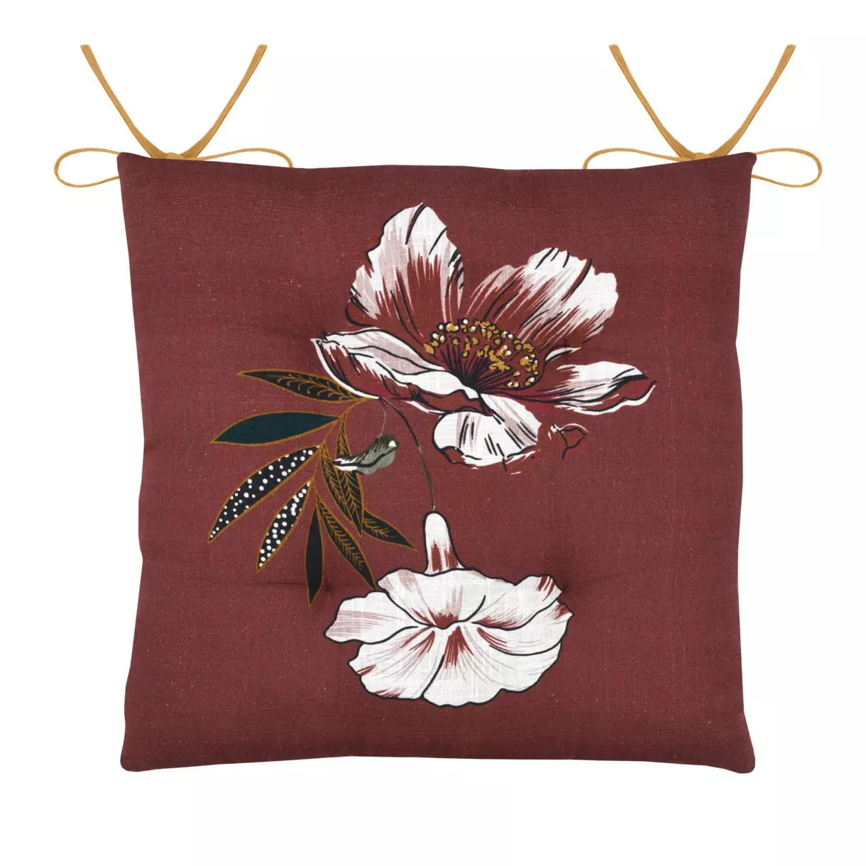 Coussin de chaise Curiosity Rouge grenache 1