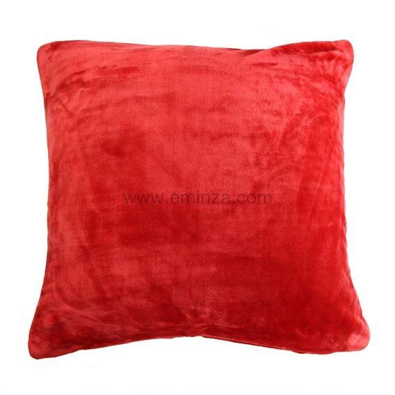 Housse de coussin carrée (60 cm) Doudou Rouge 1