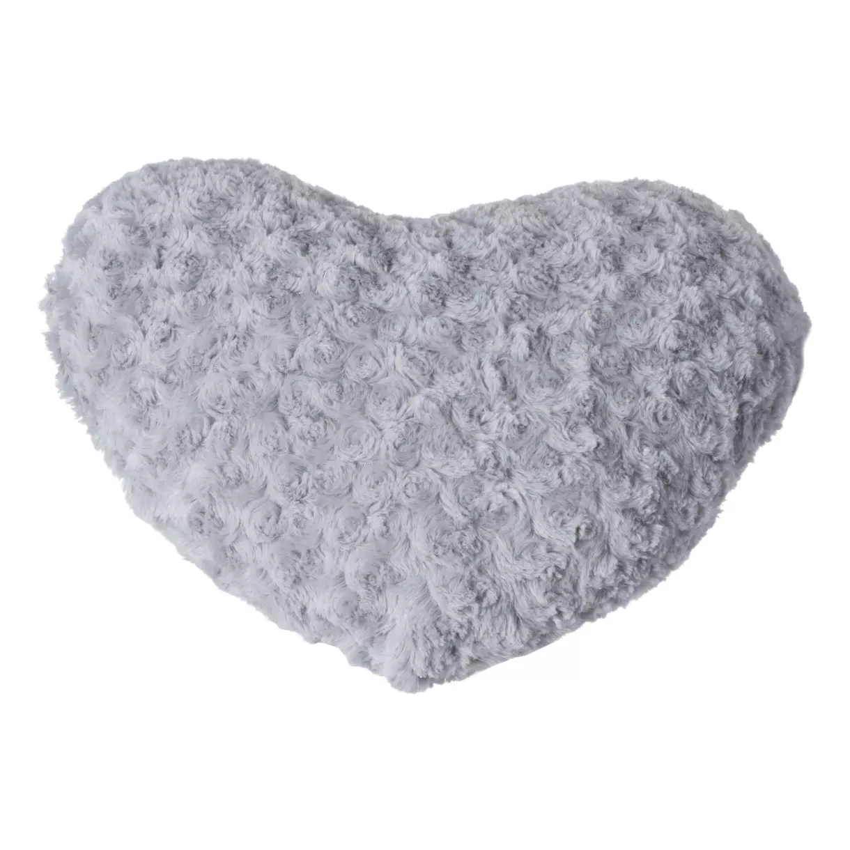 Coussin Cœur Bouclée Gris 1