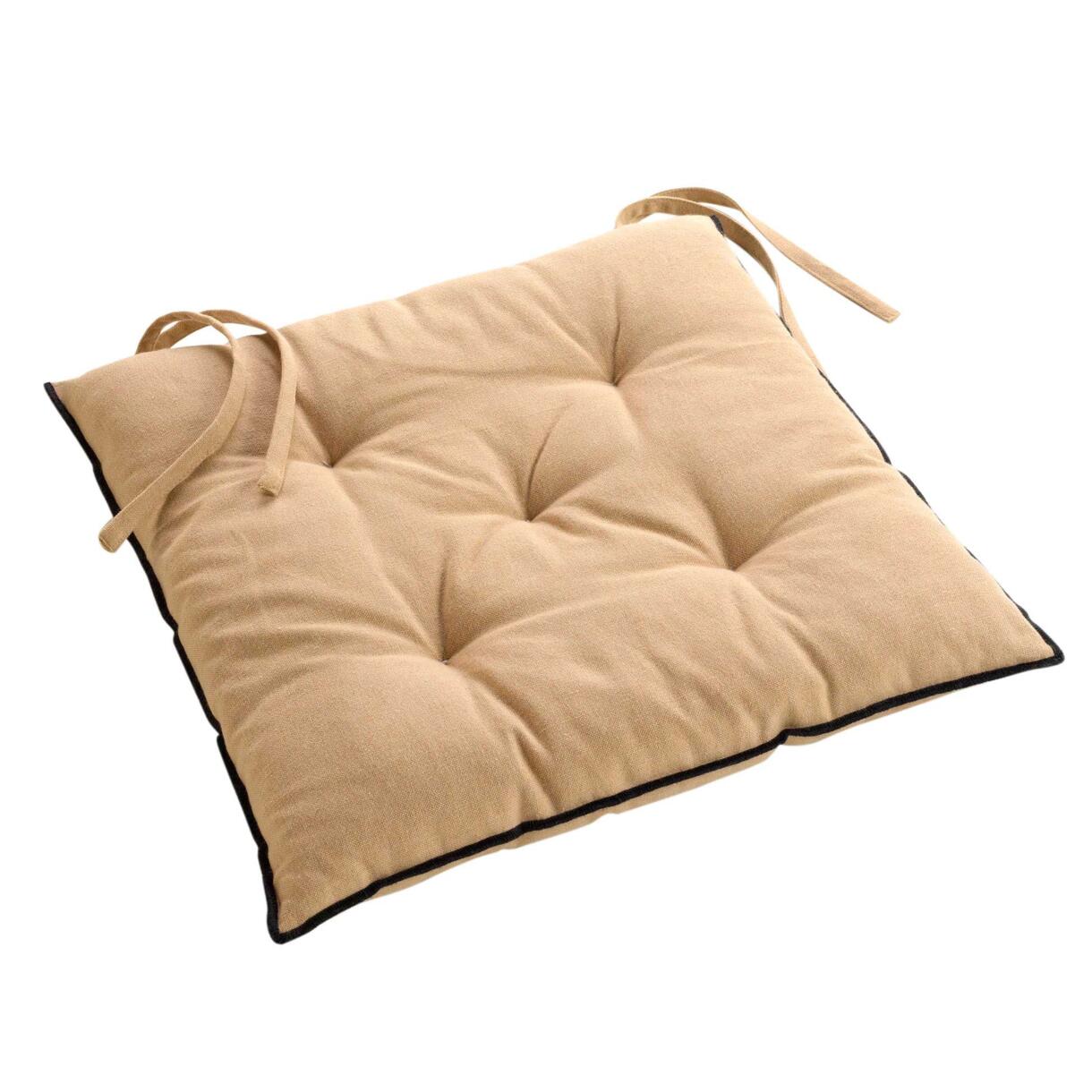 Cuscino per sedia quadrato cotone riciclato Mistraline Beige 1