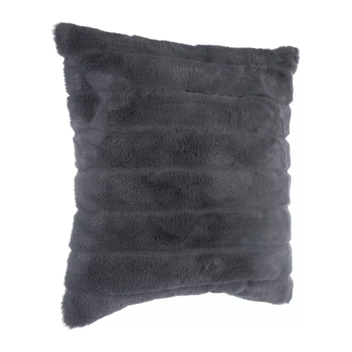 Cojín piel sintética (45 cm) Manoir Gris oscuro 1