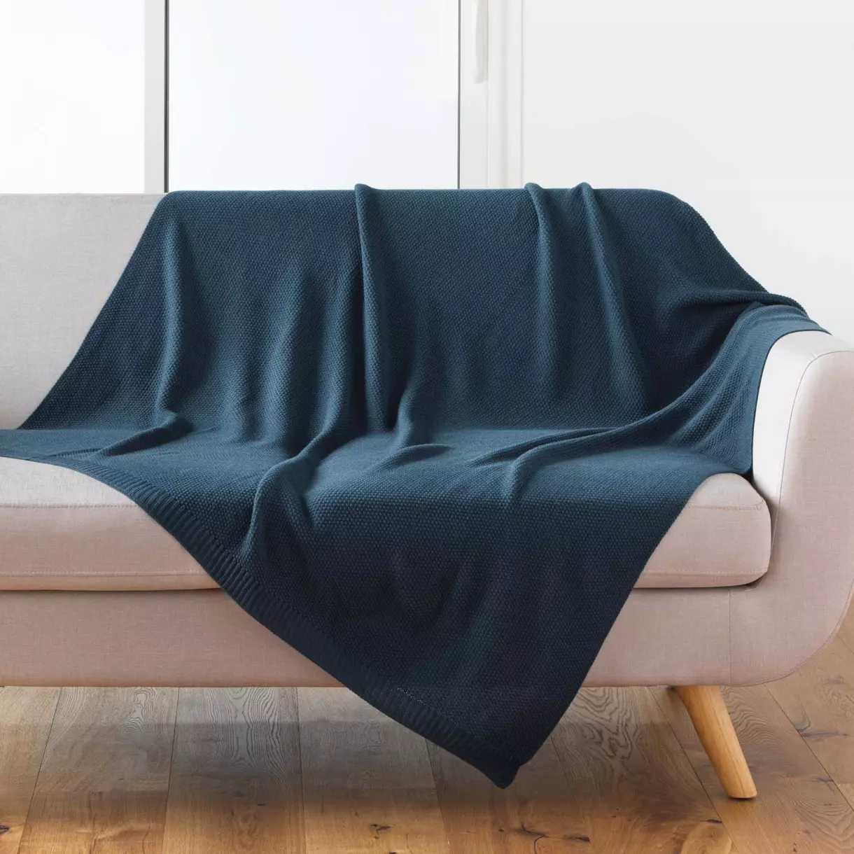 Plaid (150 cm) Tricotine Azul 1