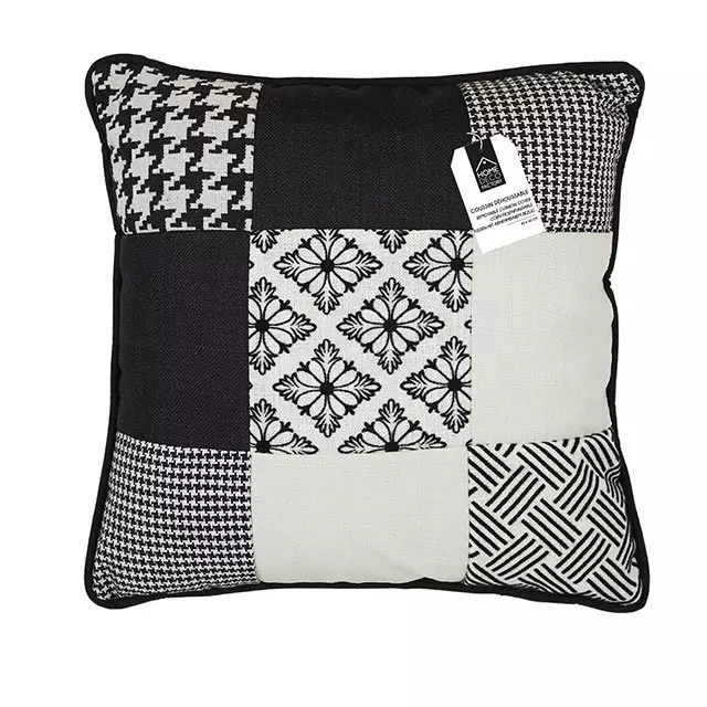 Cojín Patchwork (40 cm) Milano Negro 1