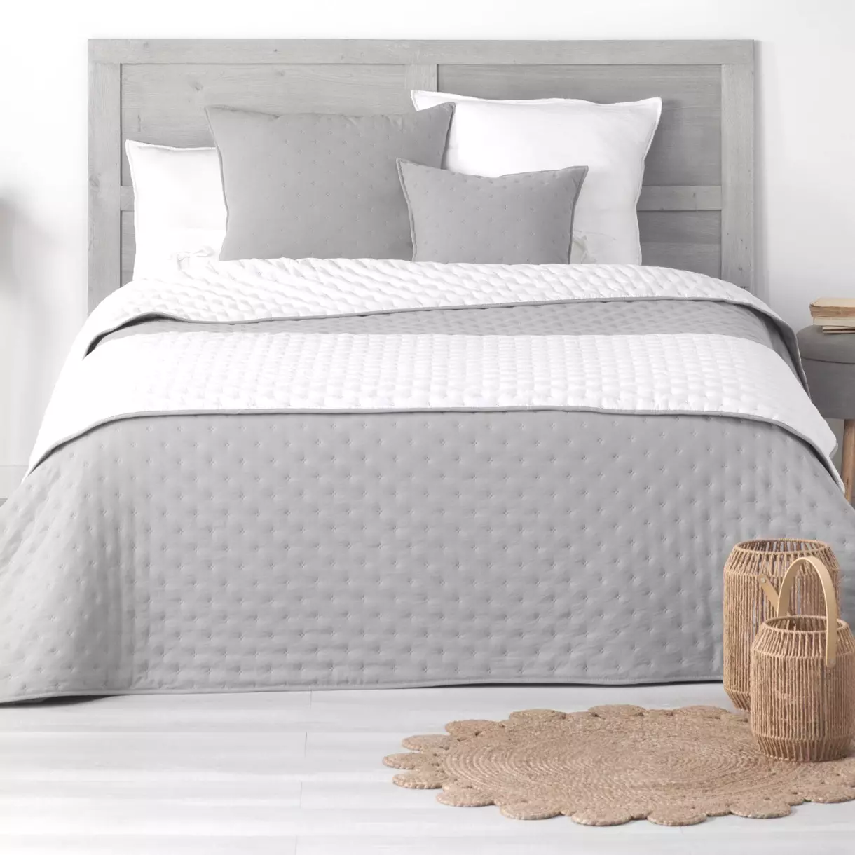 Colcha (220 x 240 cm) Mellow Chic Gris 1