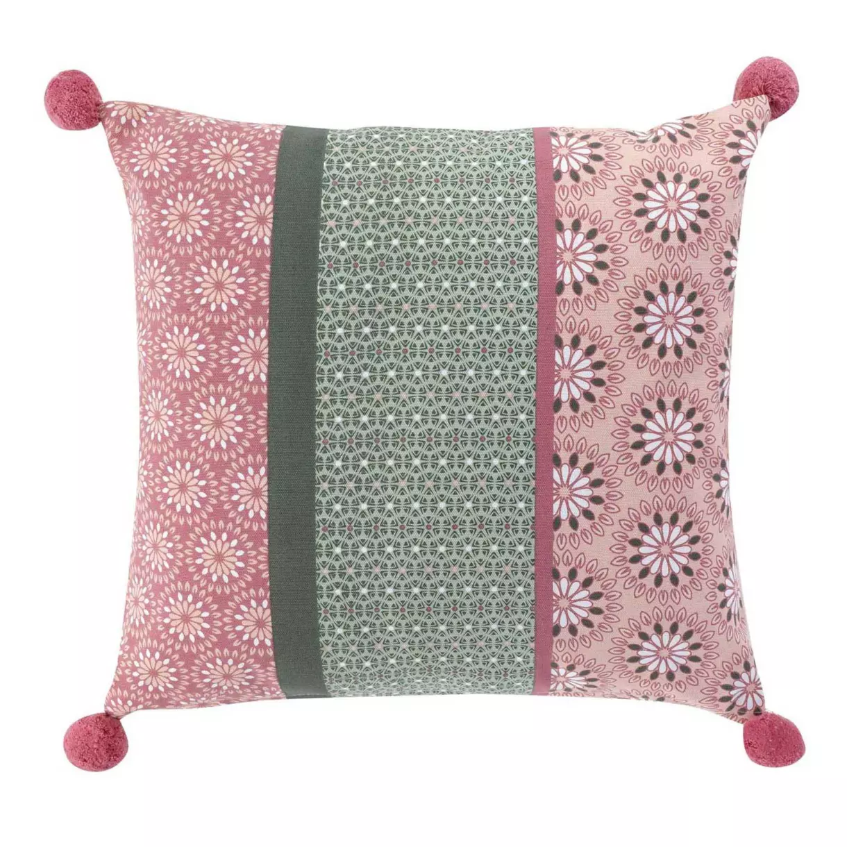 Housse de coussin carrée (40 cm) Catalaya Rose 1