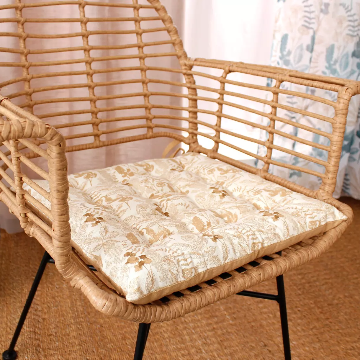 Coussin de chaise Vegetalis Ecru 1