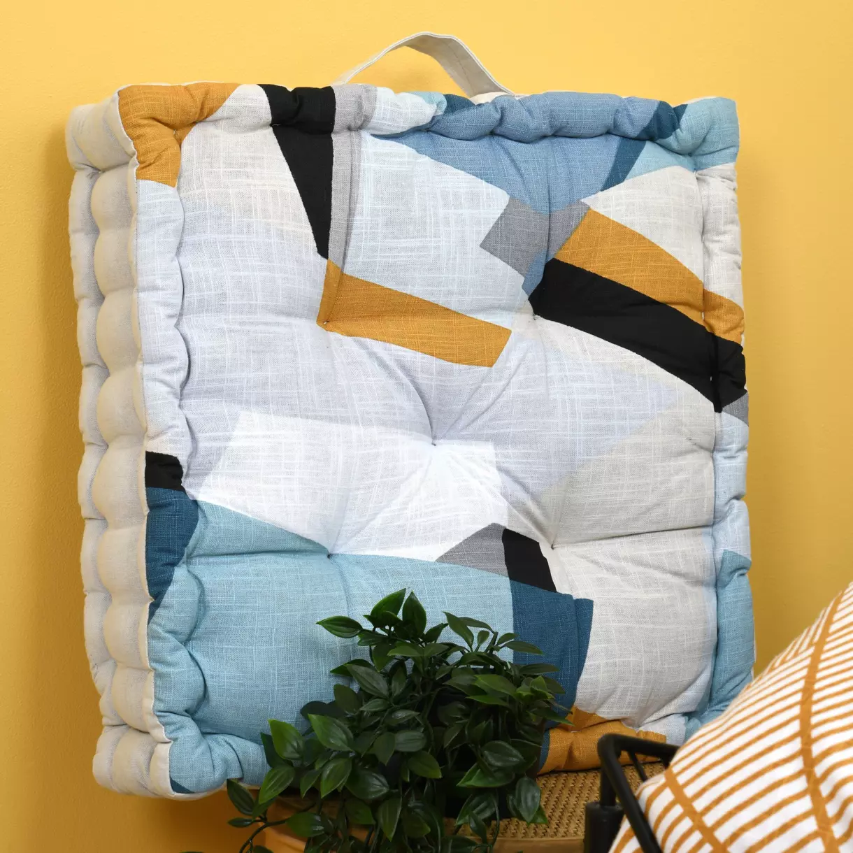 Cojín para suelo (45 cm) Quadro Azul 1