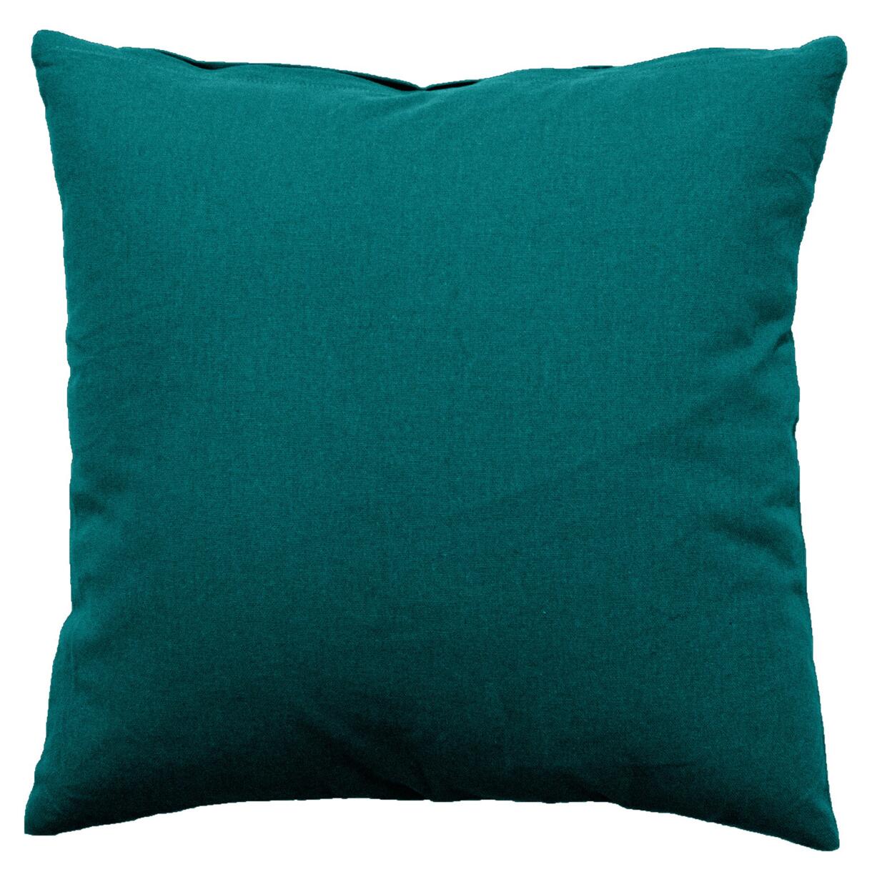 Cuscino quadrato cotone (60 cm) Panama Verde smeraldo 1