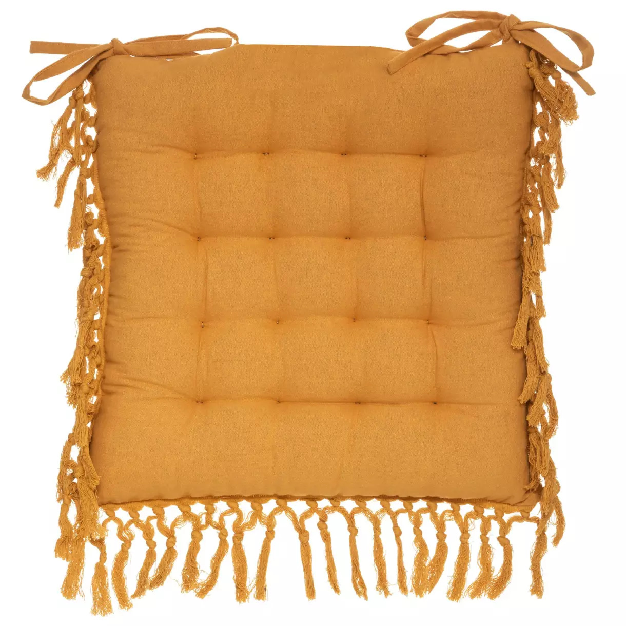 Cojín para silla Minos Amarillo ocre 1