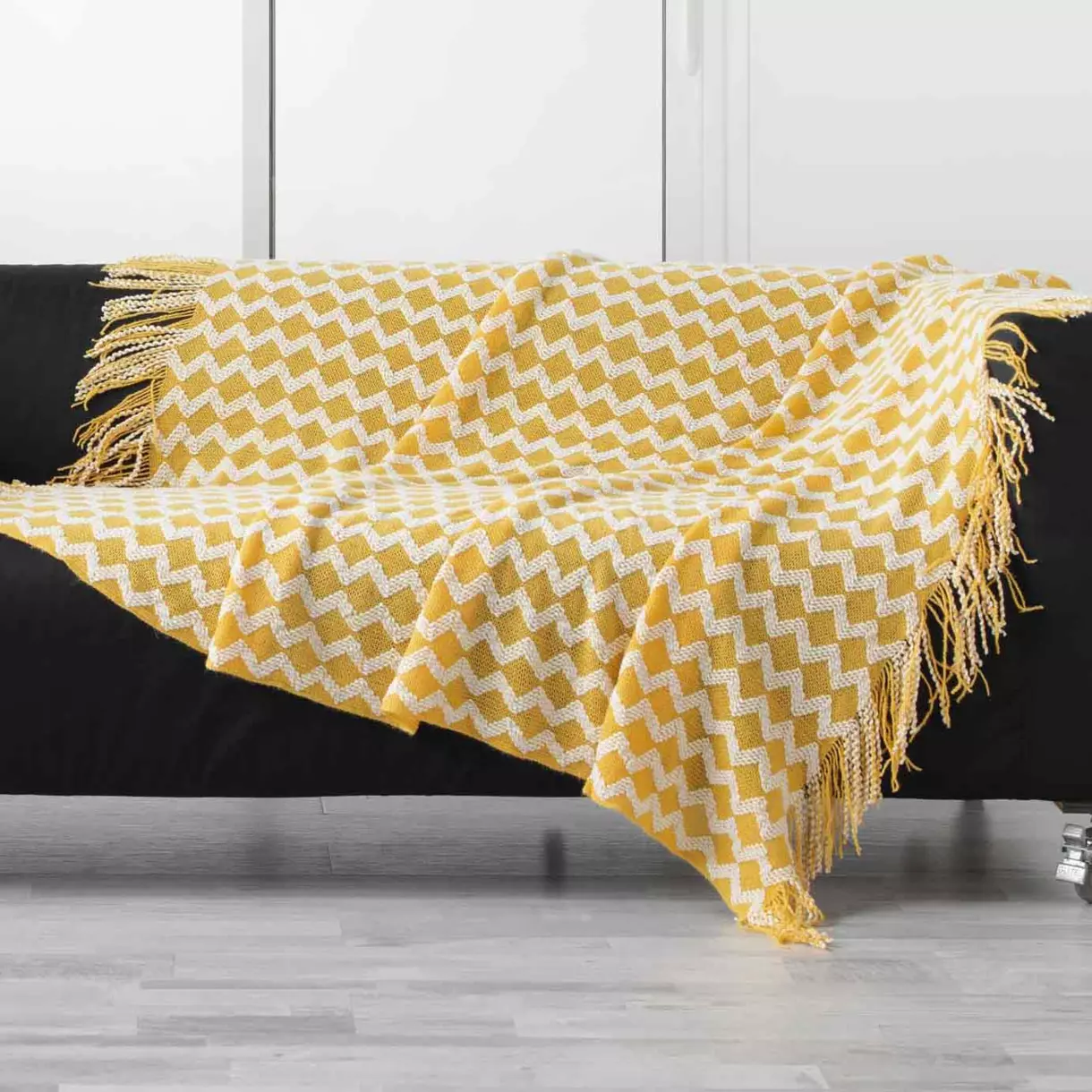 Manta de canapé (150 cm) Sheryl Amarillo 1