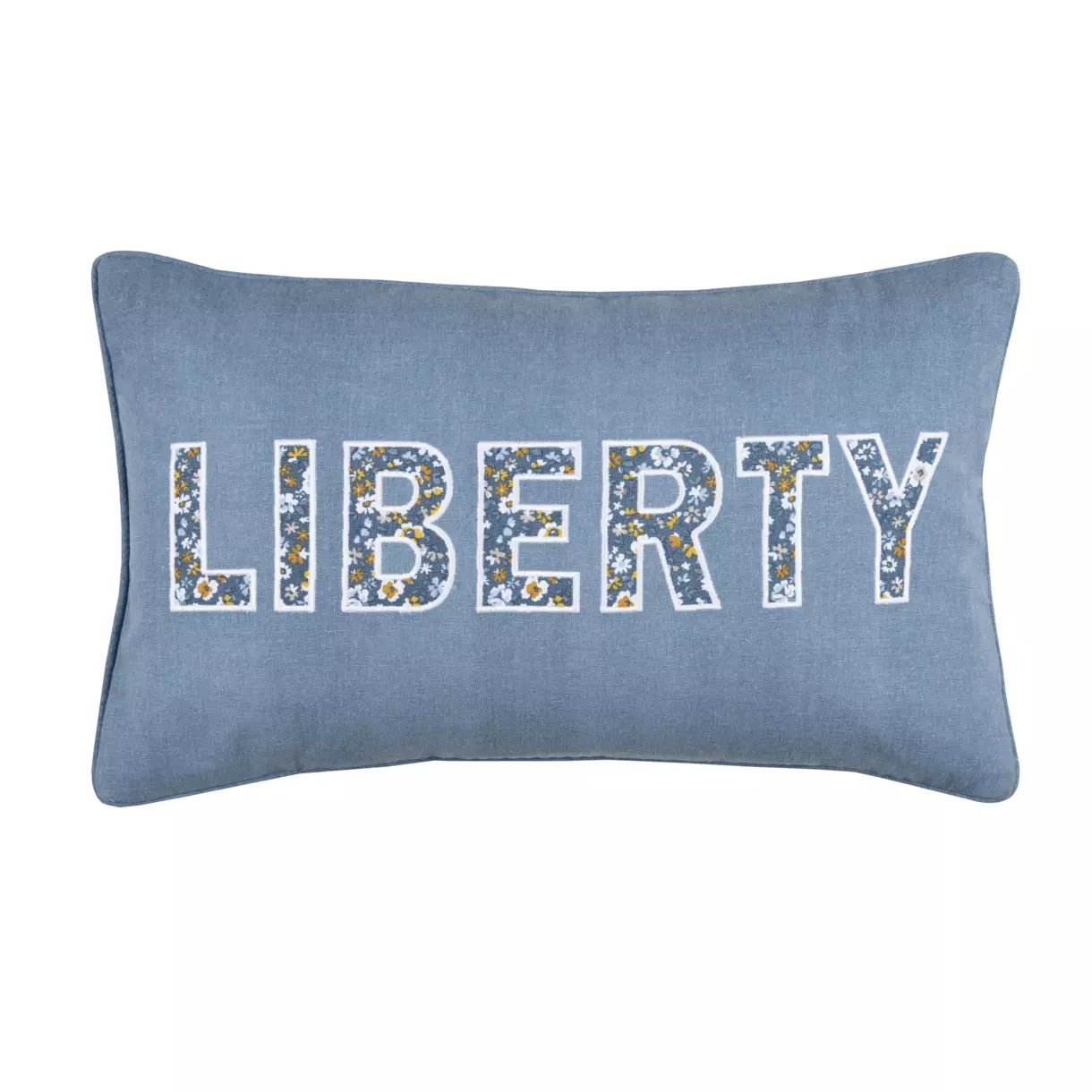 Coussin rectangulaire (50 cm) Apolline Bleu