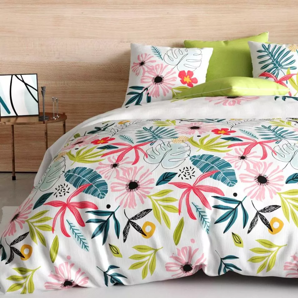 Funda Nórdica y dos fundas para almohada en algodón (240 cm) Field Multicolor 1