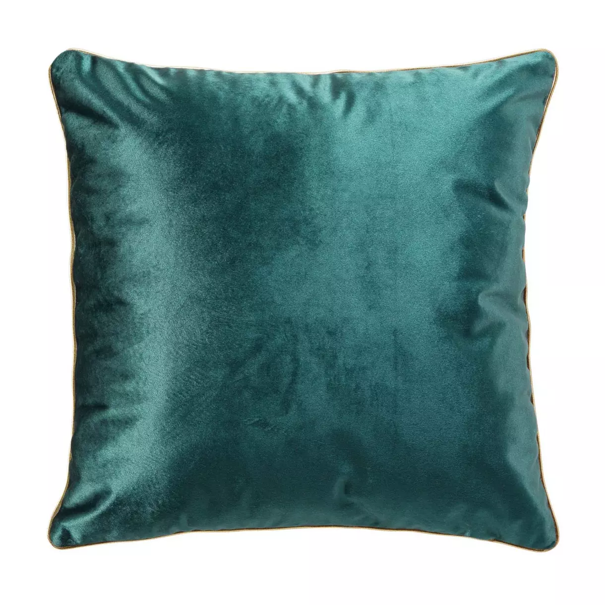 Cojín cuadrado terciopelo (45 cm) Noria Azul petróleo