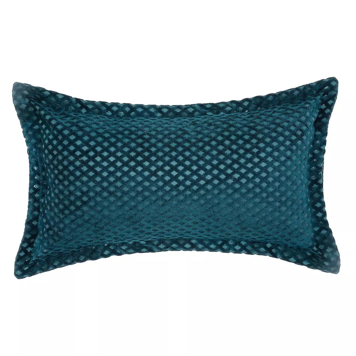 Coussin rectangulaire (50 cm) Carro Bleu canard 1