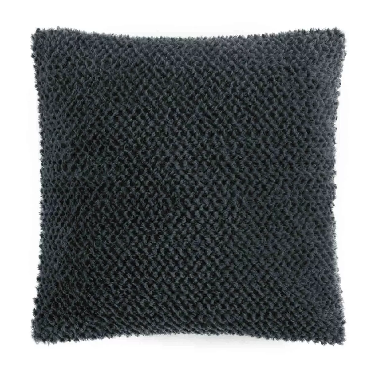 Funda de cojín piel sintética (40 cm) Iceberg Gris antracita 1