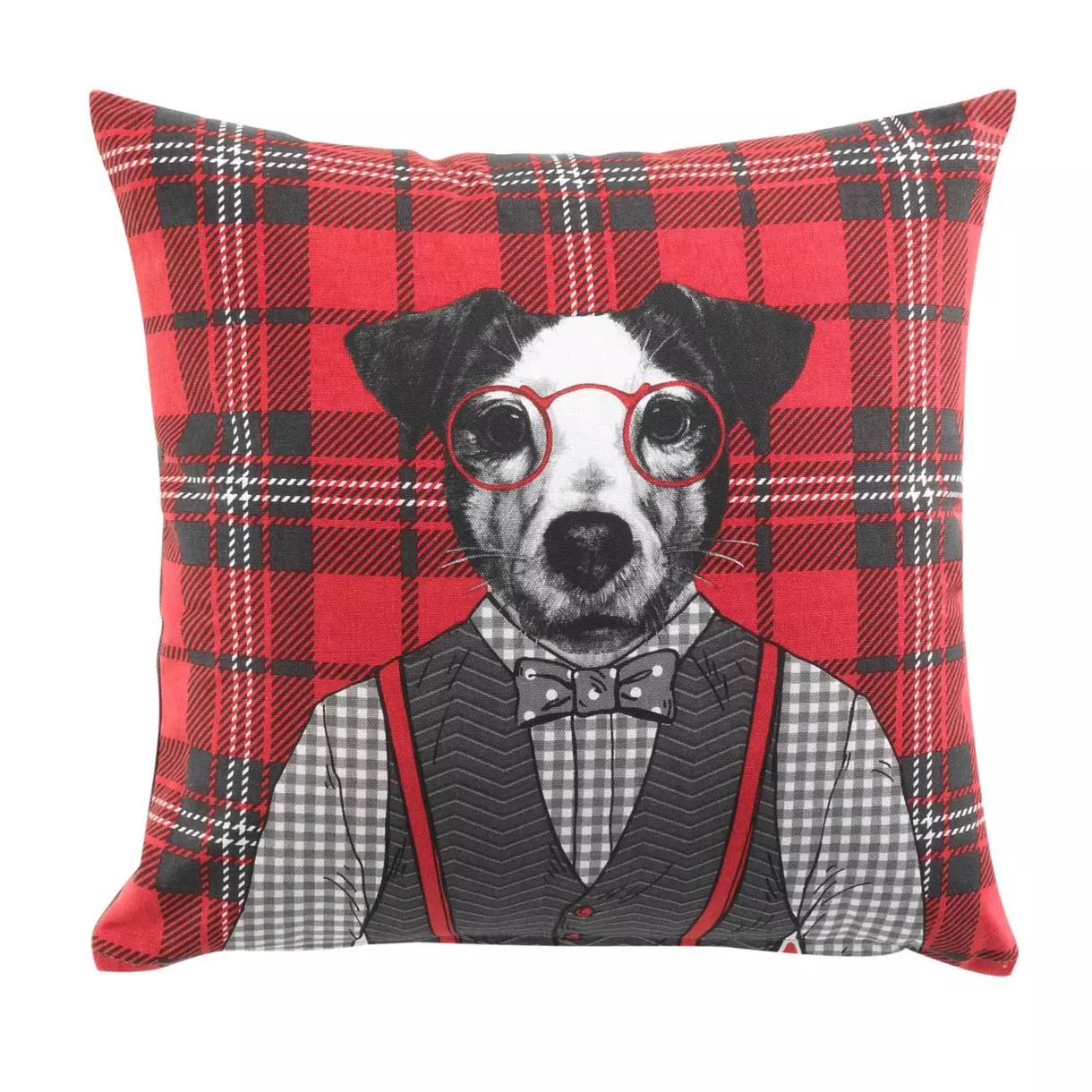 Coussin carré (40 cm) Alfred Rouge 1