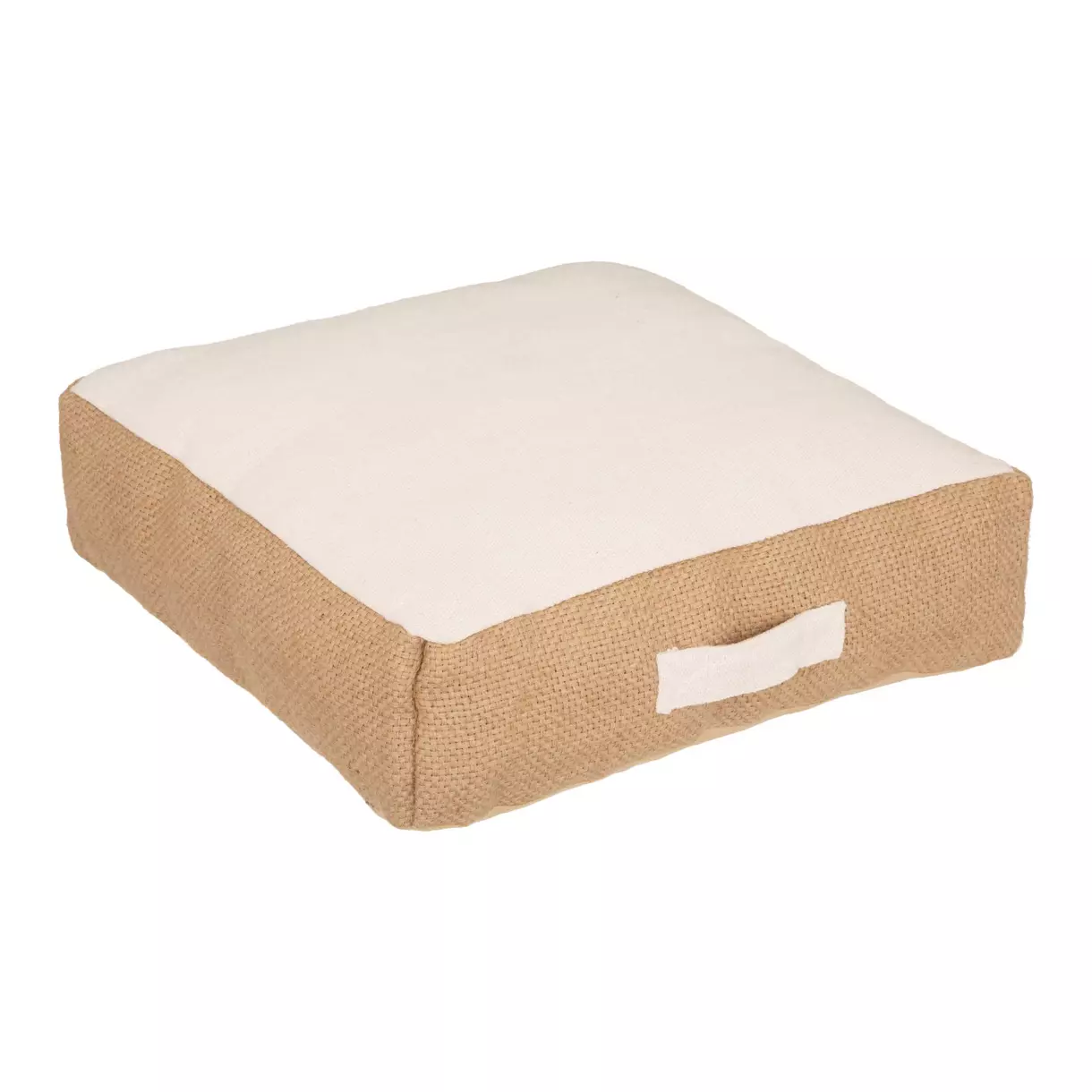 Coussin de sol carré (48 cm) Bota Ivoire 1
