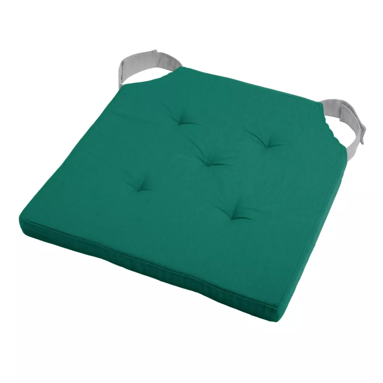 Galette de chaise scratch Duo Vert émeraude 1