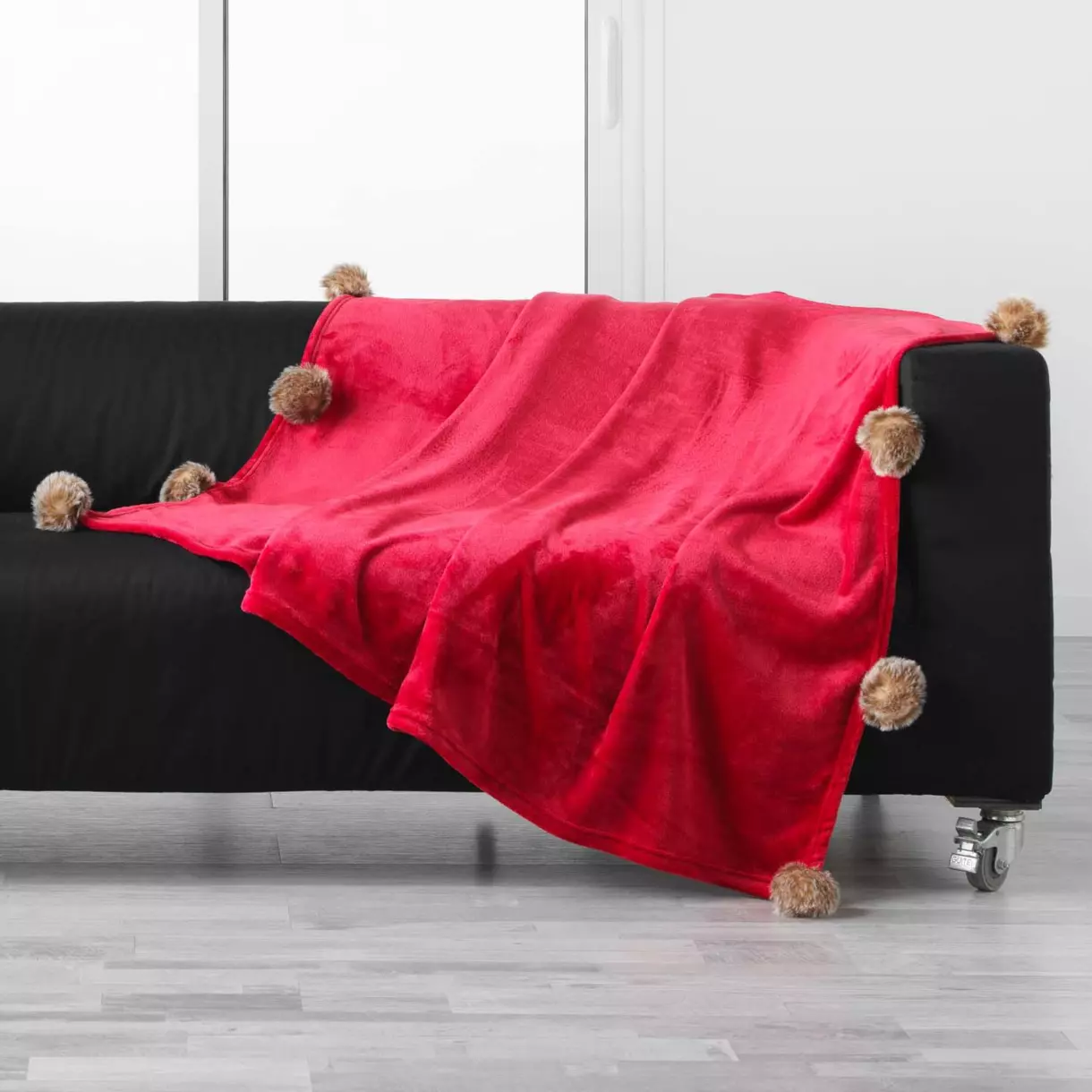 Plaid suave (150 cm) Snowy Rojo 1