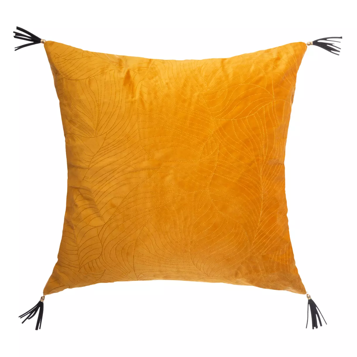 Coussin carré (40 cm) Soan Jaune ocre 1