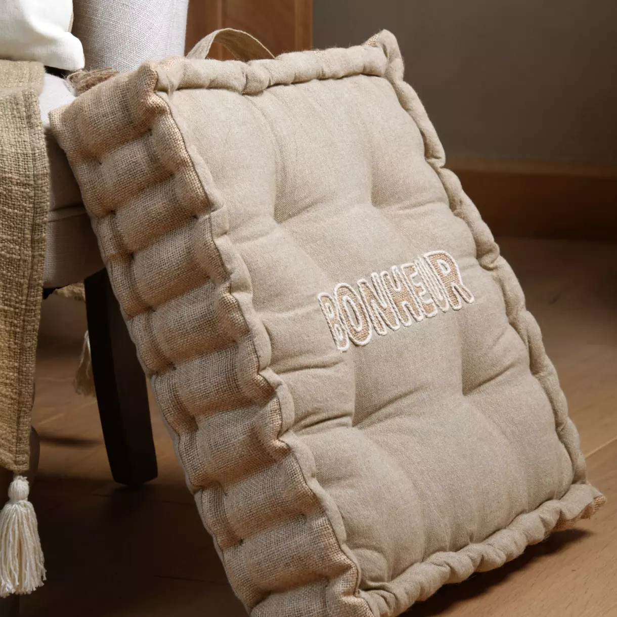 Cojín de suelo cuadrado (45 cm) Maison Topo 1