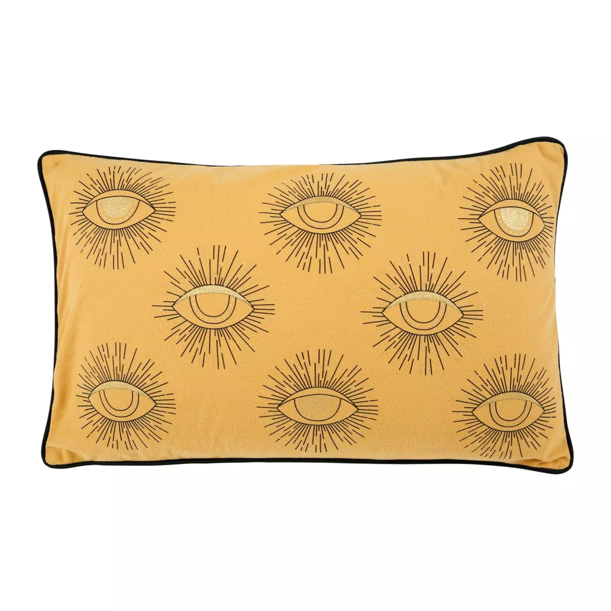 Funda de cojín rectangular (50 cm) Ojos Amarillo 1
