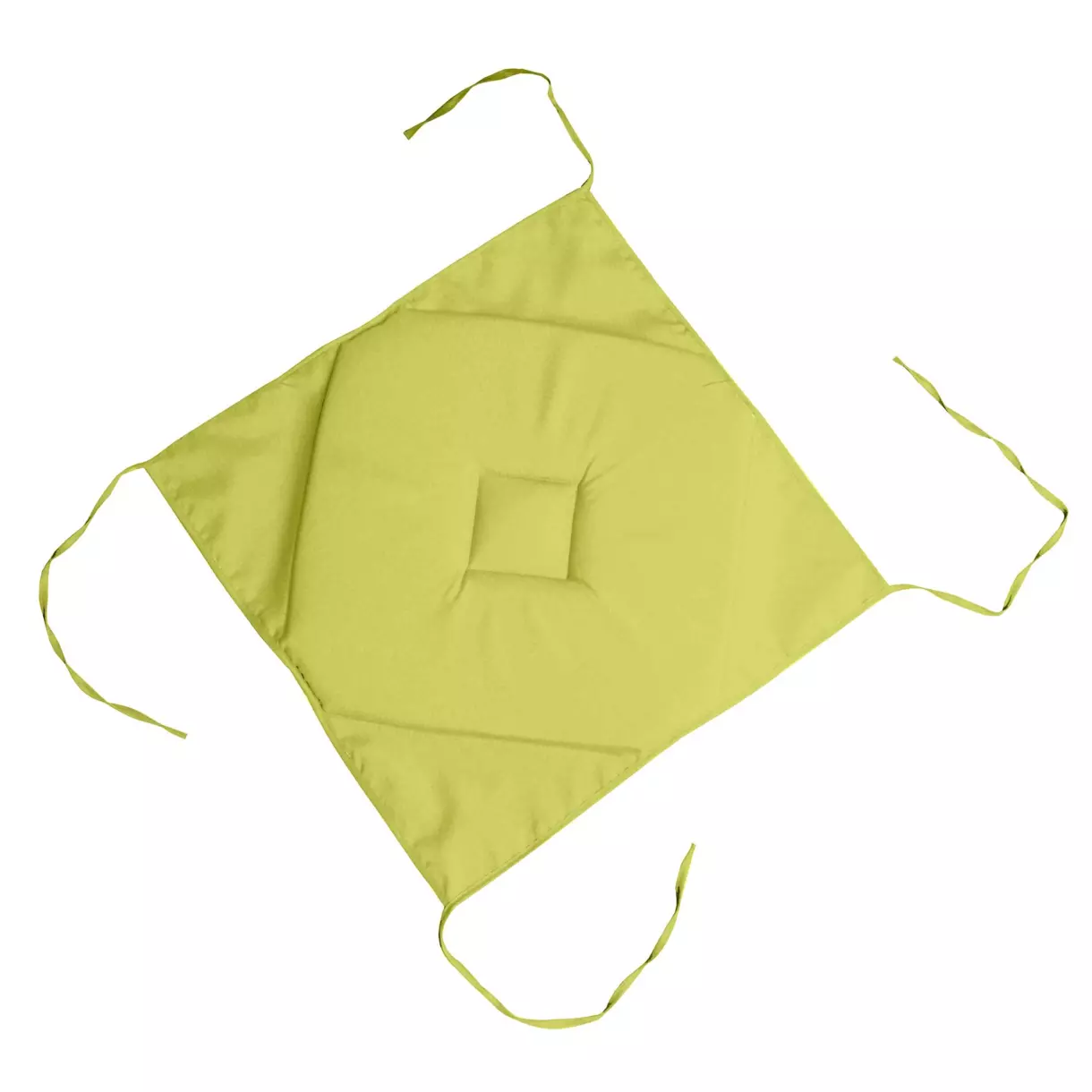 Cojín para silla cuadrado con lazos (40 cm) Nelson Verde manzana 1