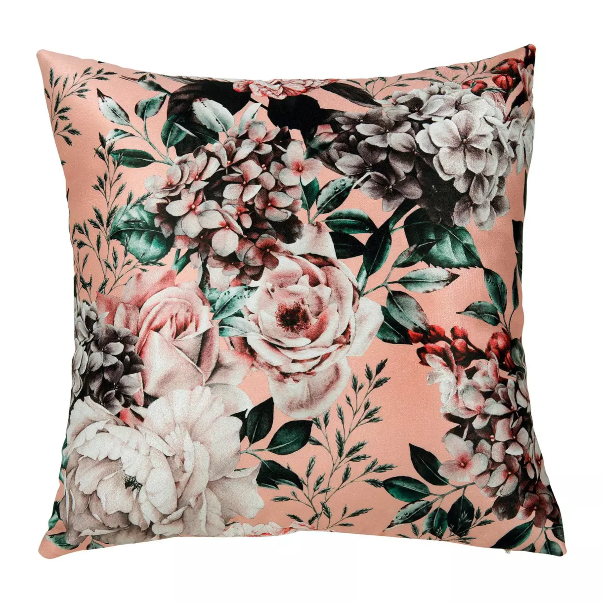 Housse de coussin carrée (40 cm) Roses Rose 1