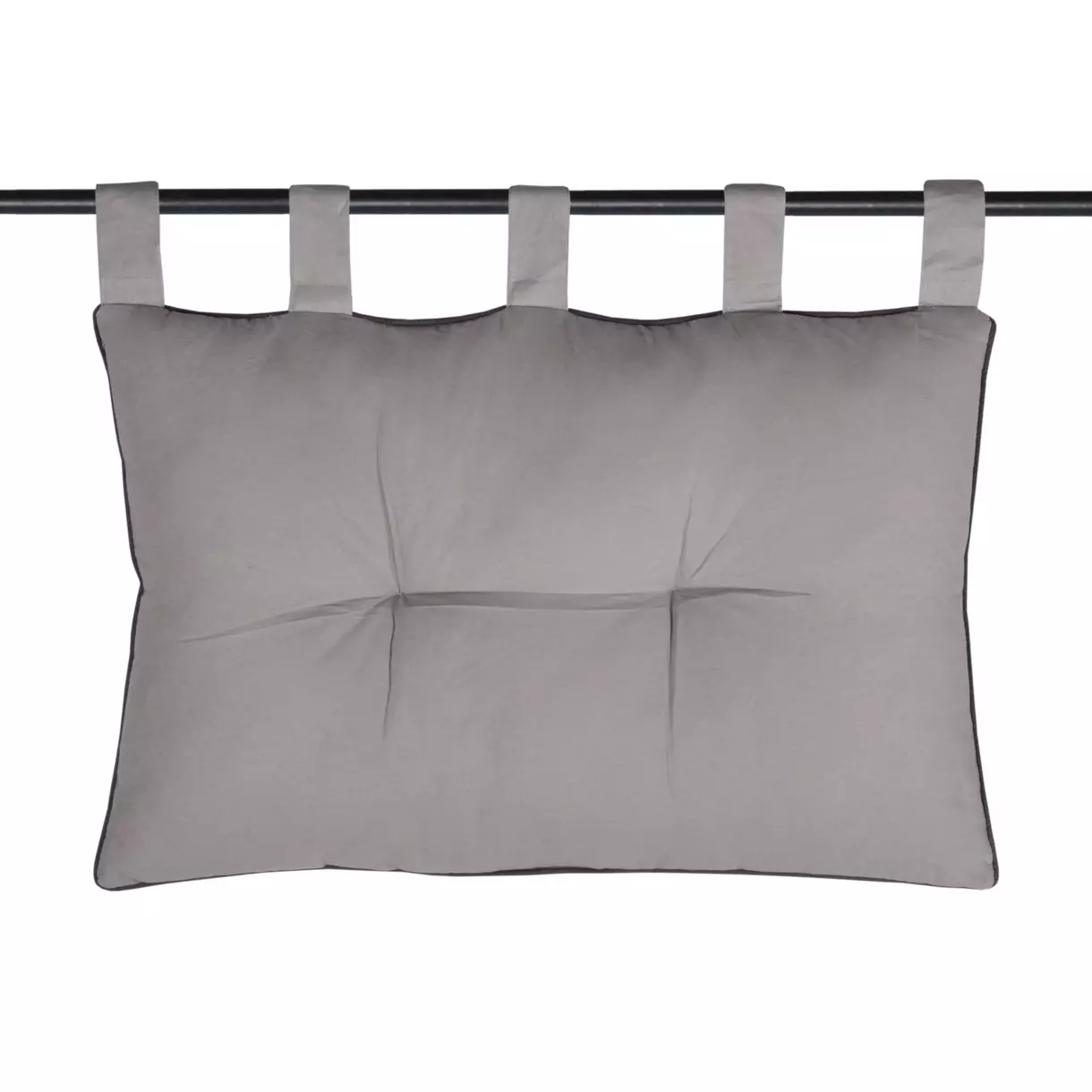 Cabecero de algodón (70 cm) Duo Gris claro 1
