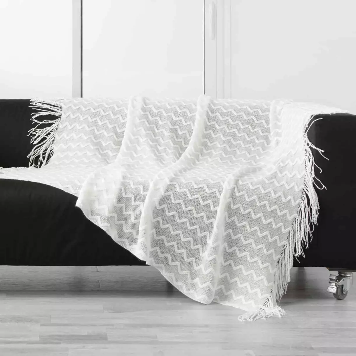 Manta de canapé (150 cm) Melinda Blanco 1