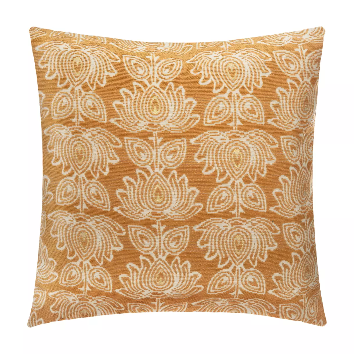 Housse de coussin carrée (40 cm) Nila Jaune ocre 1