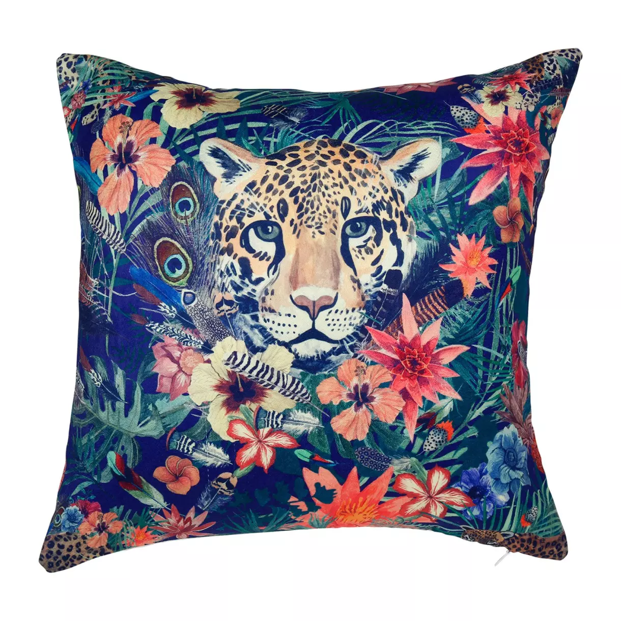 Housse de coussin carrée (40 cm) Tigre Multicolore 1