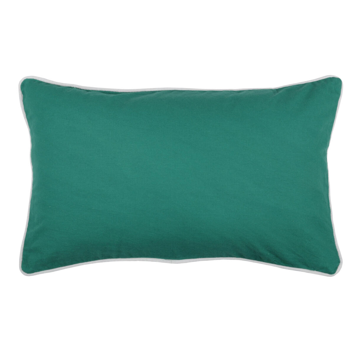 Cuscino rettangolare Duo Verde smeraldo 1