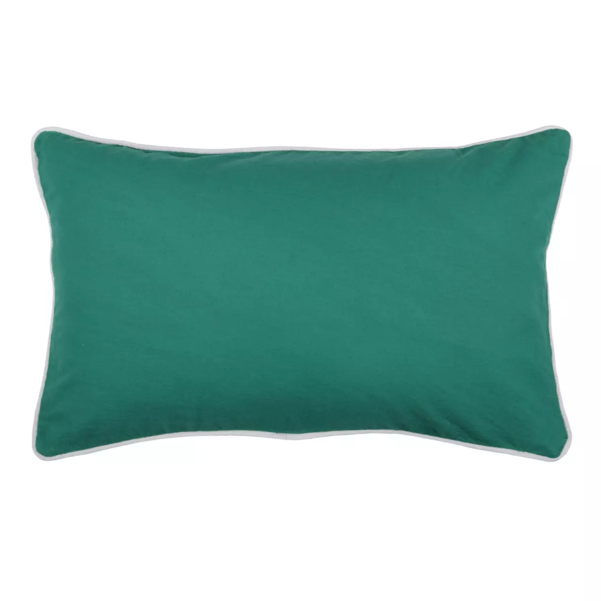 Coussin rectangulaire ( 50 cm) Duo Vert émeraude 1